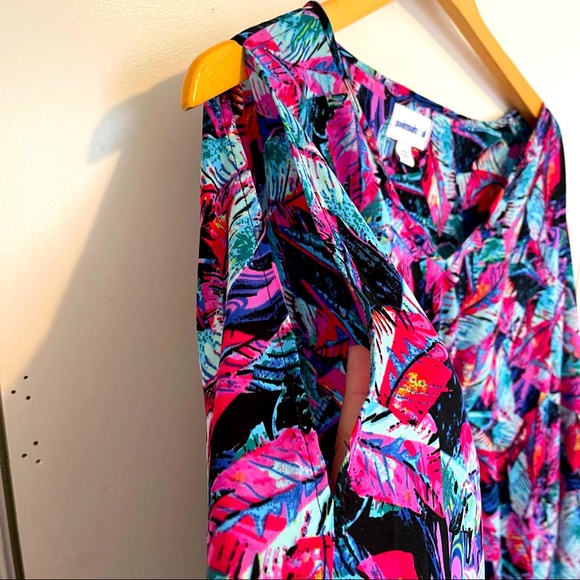 Multi-color Tropical Swim Coverup - Picture 4 of 5